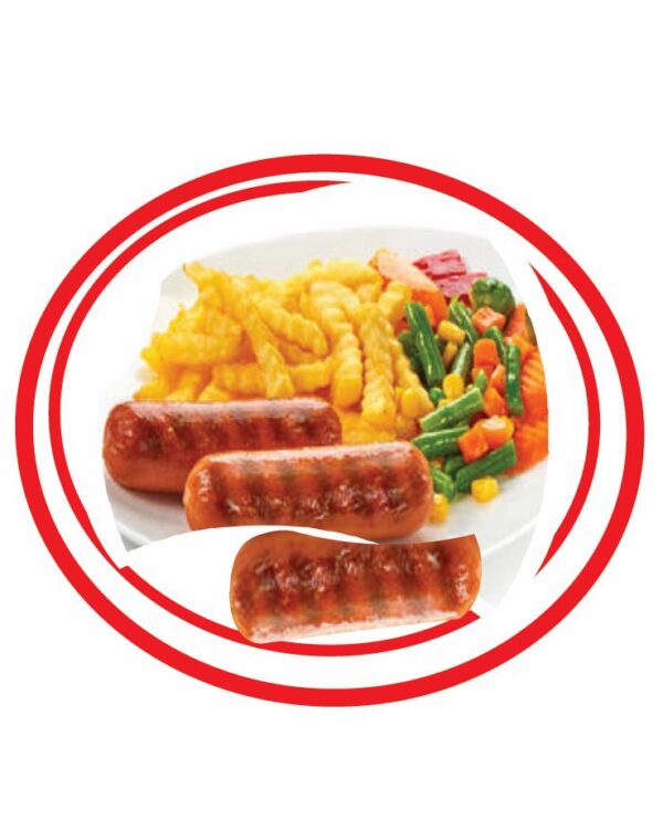 Egg Sausage Platter - Light Meal served with French fried, steamed vegetables and mustard mayo dip sauce.