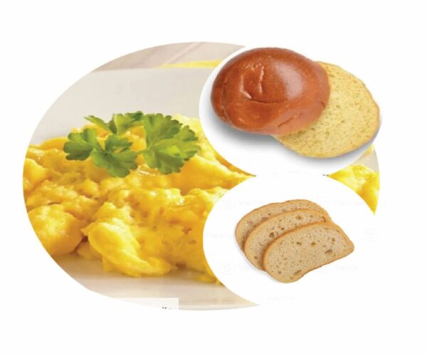 Scramble Eggs Platter Served with Tasty Brioches